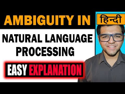 Ambiguity in Natural Language Processing in Hindi