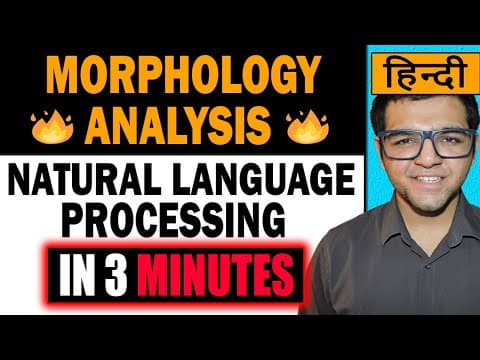 Morphology Analysis 🔥🔥