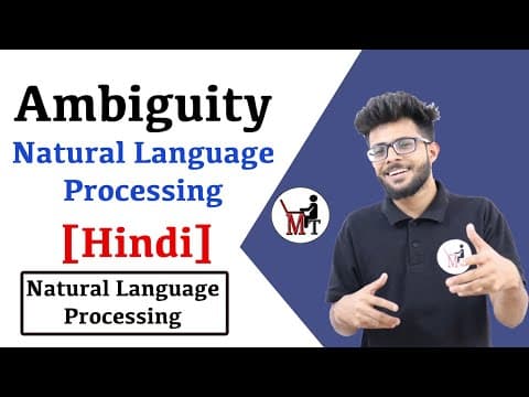 Ambiguity in Natural language processing  in Hindi | NLP series #3